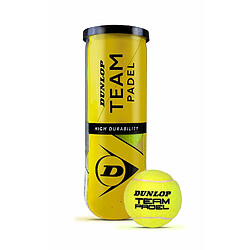 Avis DUNLOP Team Billes de Padel B3 Adultes Unisexe Jaune Pot 3