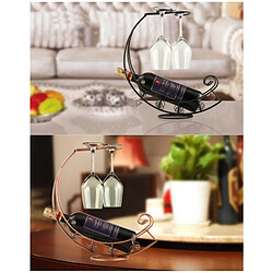 Acheter Wewoo Rangement de Cuisine Porte-bouteilles en verre vin bateau pirate rétro européen créatif métal suspendu pour bouteille simple (noir)