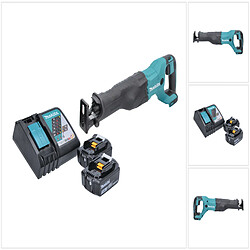 Makita DJR 186 RF Scie sabre sans fil 18 V + 2x Batteries 3,0 Ah + Chargeur