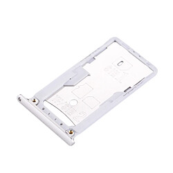 Wewoo Tiroir de Carte SIM argent pièce détachée pour Xiaomi Redmi Note 3 Qualcomm Version Plateau de SIM & SIM / TF 