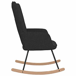 Acheter Maison Chic Chaise à bascule | Fauteuil Relax, design moderne Noir Tissu -GKD42764