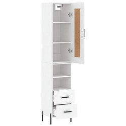 Acheter Maison Chic Buffet,Meuble de Rangement,commode pour salon,Cuisine Blanc 34,5x34x180 cm Bois d'ingénierie -MN95443