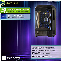 Sedatech PC Gamer Pro V360 • Intel i9-12900KF • RTX4070 Super • 32Go RAM • 2To SSD M.2 • Windows 11