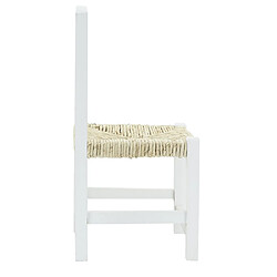 Aubry Gaspard Chaise enfant en bois blanc.