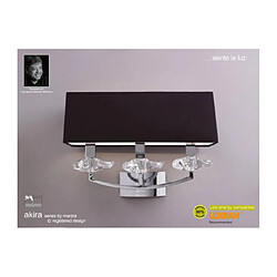 Luminaire Center Applique murale Akira avec interrupteur 3 Ampoules E14, chrome poli avec Abat jour noir Coloris : chrome poli Coloris de l'abat jour : noir Largeur en Cm : 42 Hauteur en Cm : 28 Profondeur en Cm : 20 Poids en Kilos : 2,2 Type d'ampoule : E14