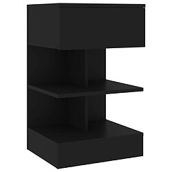 Acheter vidaXL Tables de chevet 2 pcs Noir 40x35x65 cm