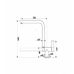 Luisina Mitigeur RCD36/BB 015 Basculant, cartouche céramique