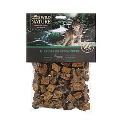 Dehner Wild Nature Chien Snack, cerf-Poumon Cube, Naturel, 200 g