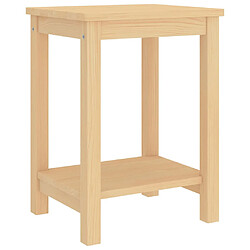 vidaXL Table de chevet naturel 35x30x47 cm bois de pin massif