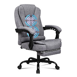 ALFORDSON Fauteuil de Bureau de Massage avec Repose-pieds Siège de jeu Exécutif