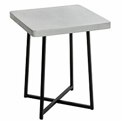 Pp No Name Table d'Appoint en Grès & Acier Abu 45cm Gris