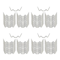 Clips De Vitrage Pour Serre De 100 Pièces Clips De Vitrage En Acier Inoxydable Clips De Fixation à Ressort W