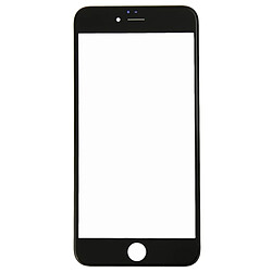 Wewoo Pour iPhone 6 Lentille extérieure noir vitrée + cadre pièce détachée 2 en 1