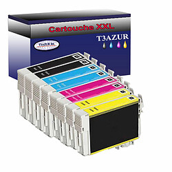 T3Azur 8x Epson T18XL-Compatible Lot de 8 Cartouches Compatibles pour Epson XP30, XP302, XP305 - T3AZUR