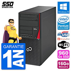 PC Tour Fujitsu Esprimo P720 Intel G3220 RAM 16Go SSD 960Go Windows 10 Wifi · Occasion 