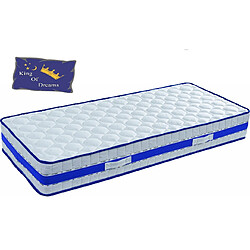 King Of Dreams Matelas 80X200 Mousse Poli Lattex Indéformable 29 cm - Soutien Ferme + Protège Matelas + Oreiller Mémoire de Forme OFFERTS 80 200 