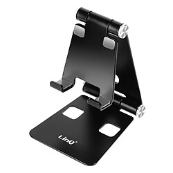 Mini Support Bureau Noir Pliable LinQ pour Smartphone, Ultra Compact