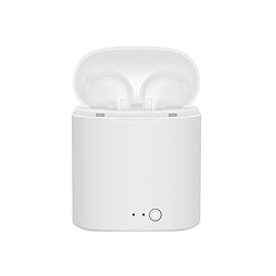 YP Select I7 Mini casque Bluetooth Casque sans fil intelligent pour téléphone bilatéral - Blanc I7_mini 