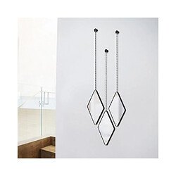 Umbra Miroir design suspendu Dima (Lot de 3) noir.