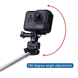 Wewoo Pour GoPro HERO6 / 5/5 Session / 4 Session / 4/3 + / 3/2/1, Xiaomi et autres caméras d'action, Longueur: 22.5-100cm monopode portatif extensible Monopod pas cher