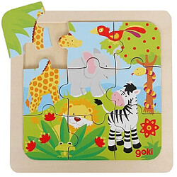 RedMiter Puzzle En Bois Animaux De La Jungle Pour Enfants 2 Ans 