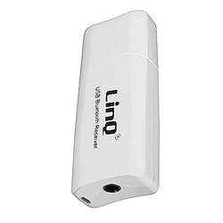 Adaptateur audio Bluetooth USB / Jack 3.5mm Fonction kit mains libres LinQ Blanc