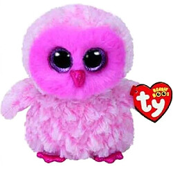 Universal Peluche de 15 cm - chat, chien hibou, dragon, panda, girafe, pingouin, flamand, (hibou visage rose) 