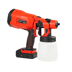 Varanmotors CP32380 PIstolet à peinture sans fil 800ml Pulvérisateur avec batterie 20v 2Ah et chargeur