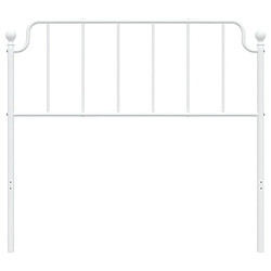 Avis Maison Chic Tête de lit moderne pour chambre - Décoration de lit métal blanc 100 cm -MN44066