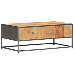 vidaXL Table basse 90 x 50 x 35 cm Bois de récupération massif