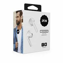 Oreillette Bluetooth SPC Zion Studio Blanc Noir (2 Unités)