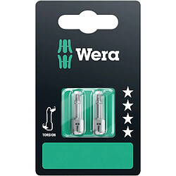 Lot de 2 embouts 851/1 TZ série 1 entraînement 1/4 Phillips PH1x25 mm WERA WERK 05073323001