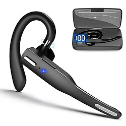 Oreillette Bluetooth pour téléphone portable, casque Bluetooth Compatible avec les téléphones Android et iPhone. Casque Bluetooth avec suppression du bruit pour la conduite au bureau 