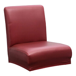 Housse De Chaise Extensible Housse De Protection Tabouret à Dossier Court Bar Pub Vin Rouge