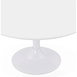 Avis Alterego Table basse lounge ESTRELLA blanche - Ø 90 cm