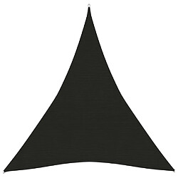 vidaXL Voile d'ombrage 160 g/m² Noir 4x5x5 m PEHD