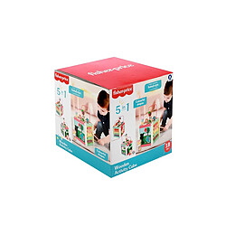 Davidson / Fisher Price Fisher-Price Cube d'Activité Éducatif 5-en-1 en Bois avec 5 Jeux Différents Multicolore pas cher