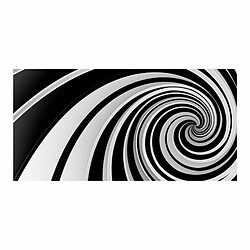 Paris Prix Papier Peint XXL Black & White Swirl 270x550cm