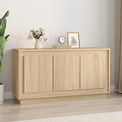 vidaXL Buffet chêne sonoma 102x35x55 cm bois d'ingénierie