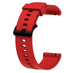 Wewoo Bracelet pour montre connectée Dragonne Sport en silicone Garmin Vivoactive 3 20mm Rouge 