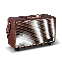 Yonis Enceinte Bluetooth Vintage Bass Puissant Portable Enceinte Bluetooth Vintage Portable Basses Profondes Etanche Avec Micro SD YONIS