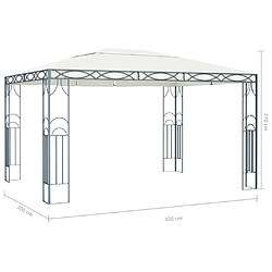 Acheter vidaXL Tonnelle 400 x 300 cm Crème