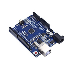 Avis Wewoo Cartes et Boitiers Arduino UNO R3 CH340G Carte de développement de version améliorée avec câble USB de 30 cm