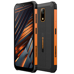 Hammer Téléphone Robuste Etanche Batterie 6500 mAh Android 14 Étanche IRON Va Noir / Orange