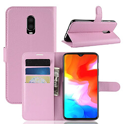 Etui en PU rose pour votre OnePlus 6T 