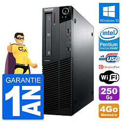 PC Lenovo ThinkCentre M81 SFF Intel G630 RAM 4Go Disque 250Go Windows 10 Wifi · Occasion 