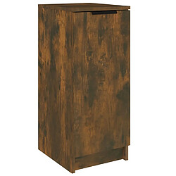 vidaXL Armoire à chaussures Chêne fumé 30x35x70 cm Bois d'ingénierie