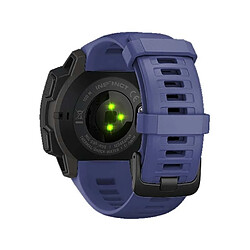 Avis Wewoo Bracelet pour montre connectée Dragonne de remplacement en silicone Garmin Instinct 22mm bleu foncé