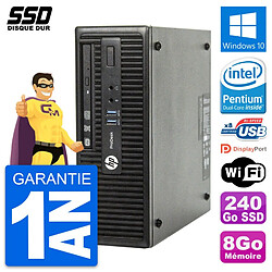 PC HP ProDesk 400 G3 SFF Intel G4400 RAM 8Go SSD 240Go Windows 10 Wifi · Reconditionné 