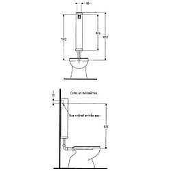 Clara - Réservoir WC 6 / 9 L Tubchass - 2502.000